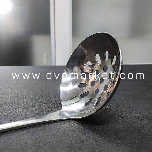 Vá múc topping/lẩu tròn 7cm inox cán bông